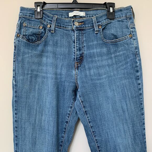Levis 515 bootcut blue jeans medium wash light stretch size 12 Long - Picture 2 of 13